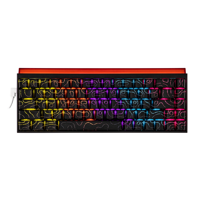 Ajazz X68 Keyboard RGB strip detail - Nyvrix Egypt