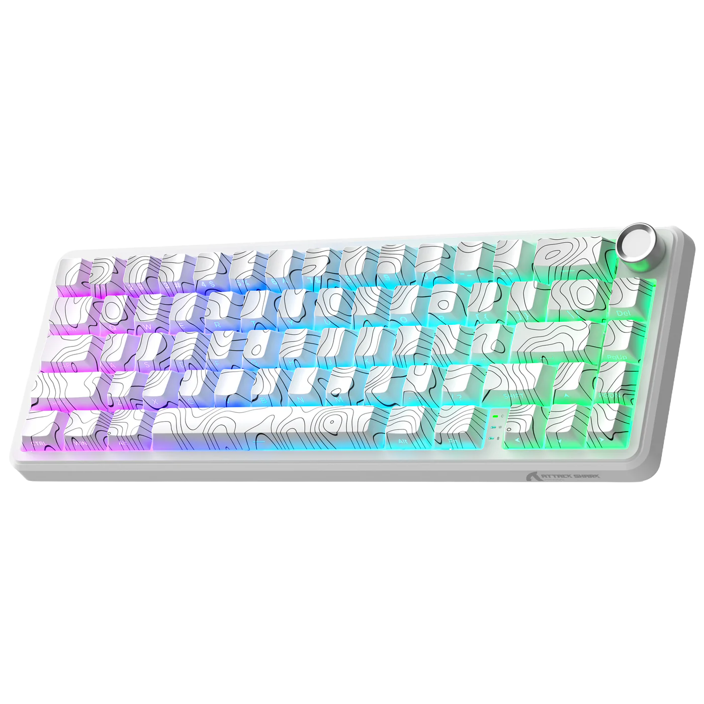 Attack shark wireless keyboard with cnc Knob
