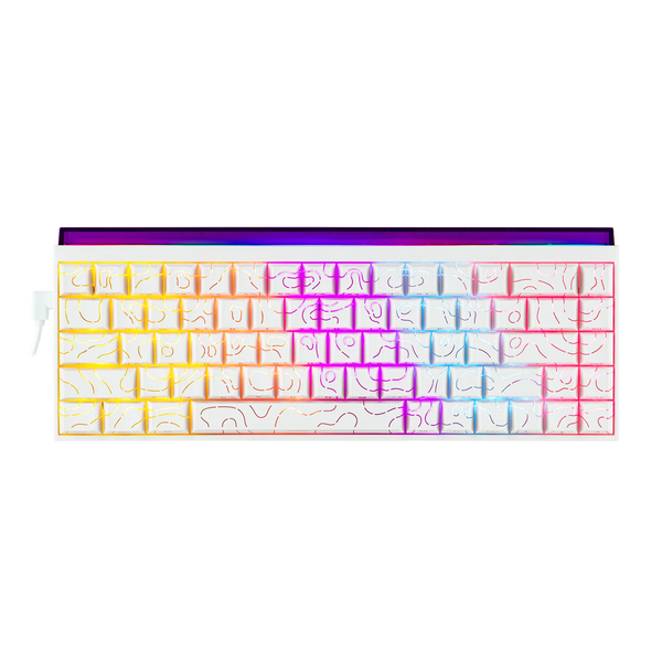 Ajazz X68 كيبورد ميكانيكال مع شريط RGB أمامي