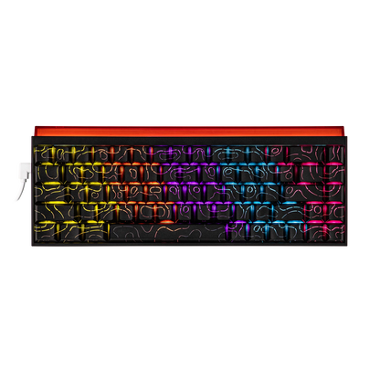 Ajazz x68 mechanical keyboard with front-facing RGB strip