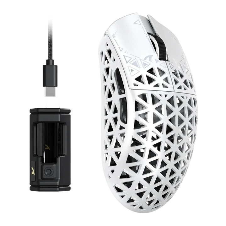 Attack Shark R5 Ultra Mouse white variant - Nyvrix Egypt