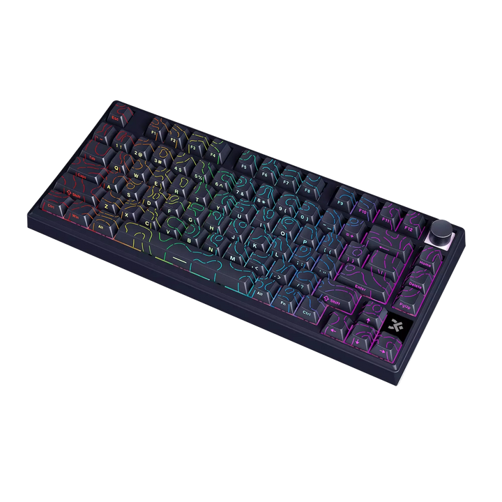 Ducky G75 HE Keyboard black contour - Nyvrix Egypt