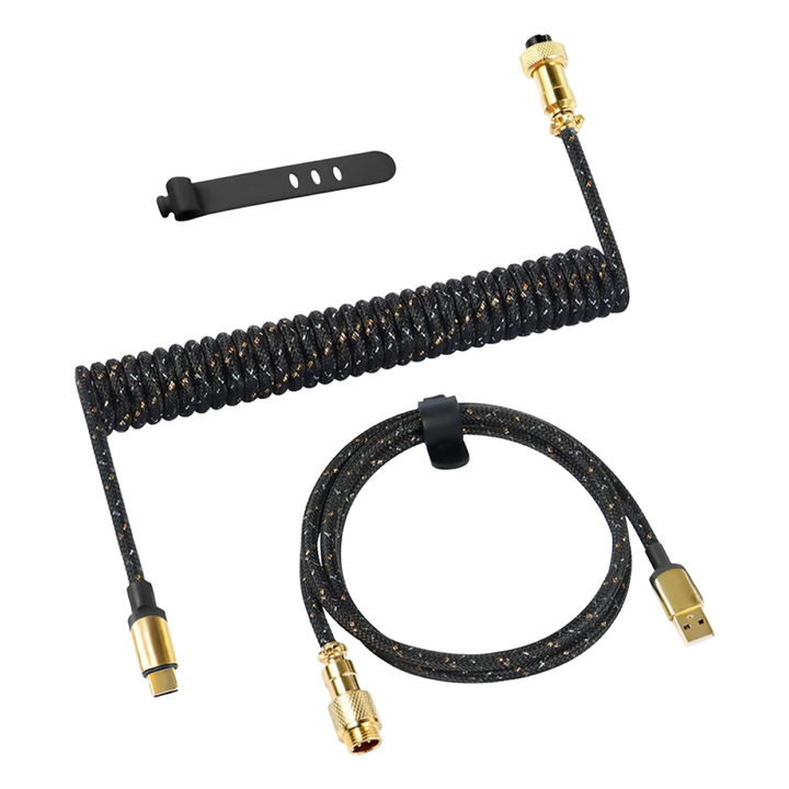 Co3 Gold Plated Coiled Keyboard Cable Aviator - Buy at Nyvrix Egypt